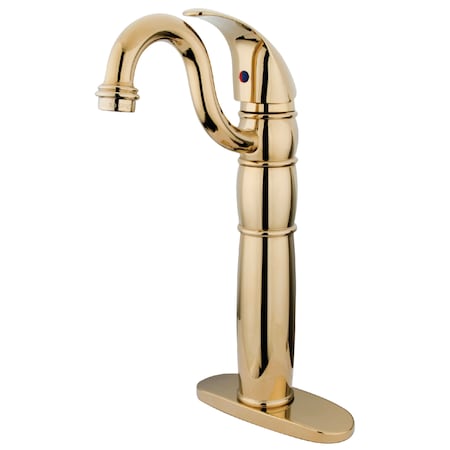 Kingston Brass Vessel Sink Faucet, Polished Brass KB1422LL